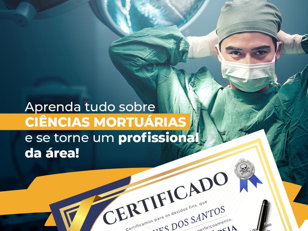 Curso de Necropsia: Ciências Mortuária, Curso Online - Ganhos mensais de até R$ 6.000.